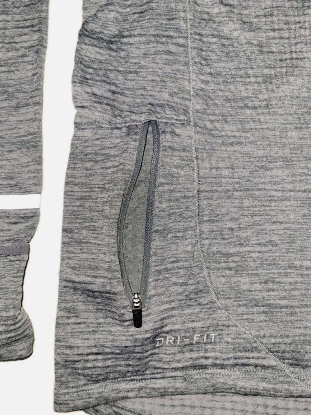 Men’s Nike 1/4  Zip Pullover Dri-FIT Element running top Grey Small - Picture 4 of 9
